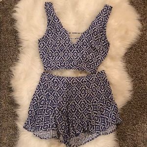 Two piece romper set